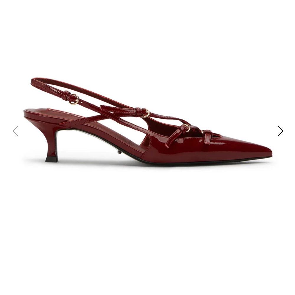 Tony Bianco Koko Bordeaux Slingback kitten Heels